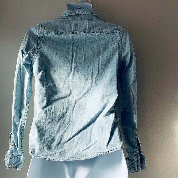 ABERCROMBIE KIDS light blue denim shirt size XL - Picture 6 of 14